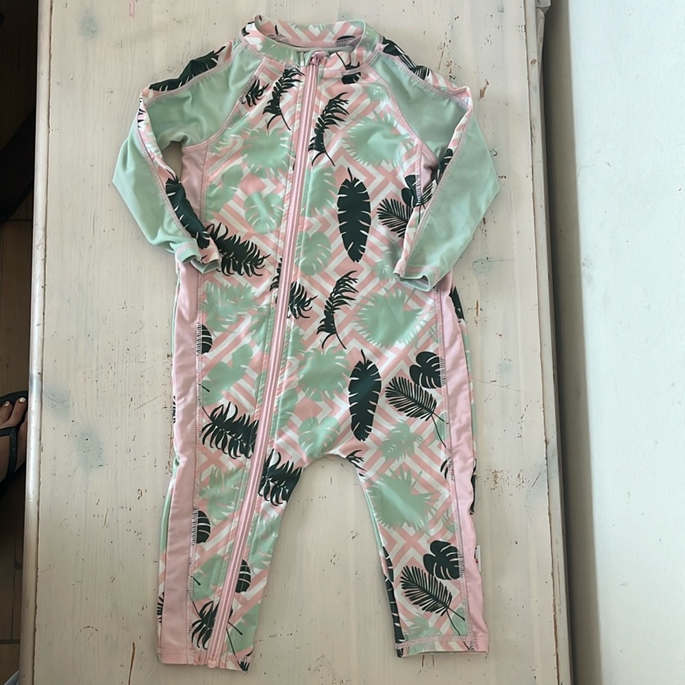Swim zip bathing suit rash guard